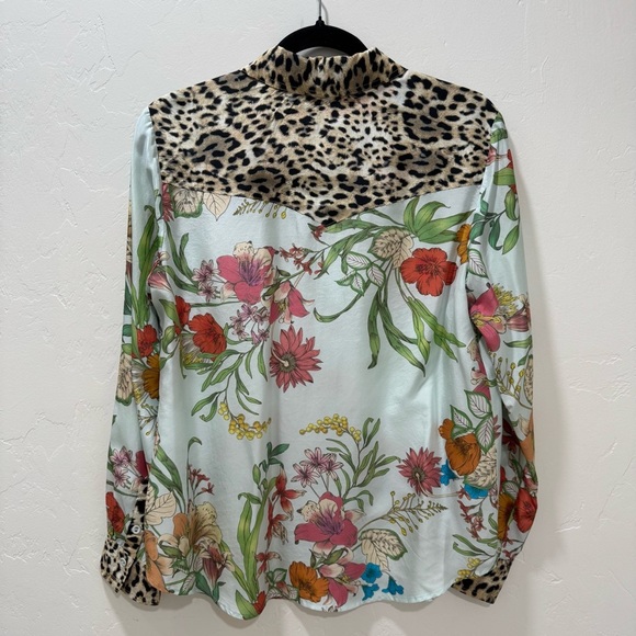 Johnny Was Workshop Liliana Silk Western Shirt Women's Small - Picture 8 of 15